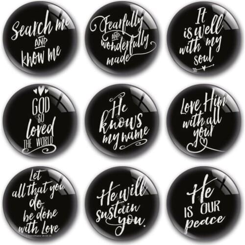 Words and letters glass cabochon,Peace love god Round photo glass cabochon demo flat back Making findings