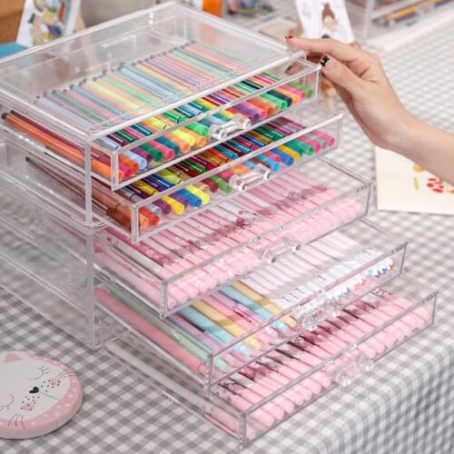 2020 Storage Rack Book Document Pencil Storage Holder Multilayer Expanding Box School Office Stationery Desktop Makeup Organizer