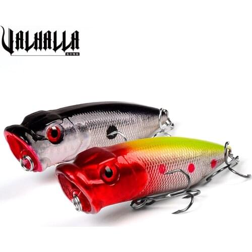 1Pcs 7.4cm 11g Top water Fishing Lures Popper Lure Crankbait Minnow Hooks 6# Swimming Crank Baits