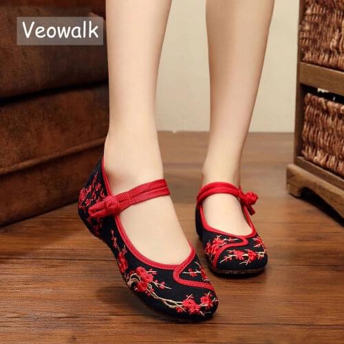 Veowalk Women's Ballet Flats With Heels