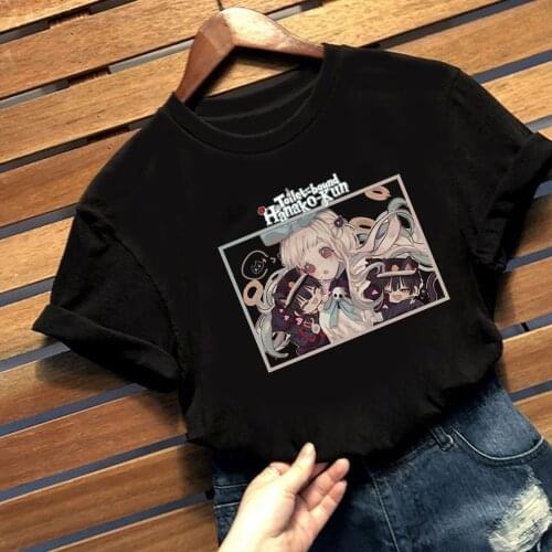 Funny Men Women Summer T-shirt Toilet-bound Hanako-kun Print T Shirt Fashion Top Japanese Anime Tshirt Hip Hop Tees