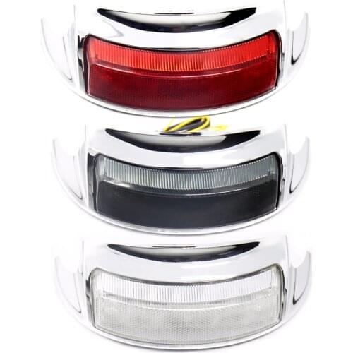 Fender Tip Rear LED Light With Lens For Harley Touring Electra Glide Road King FLH/T FLTR FLHR 2009-2016 Models