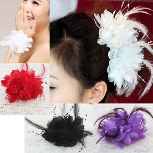 50pcs lots Hair Clips Hair Accessories Hairpin Wrist Cuff HeadBand Corsage new Elastic Wedding hairpins hair accessories women