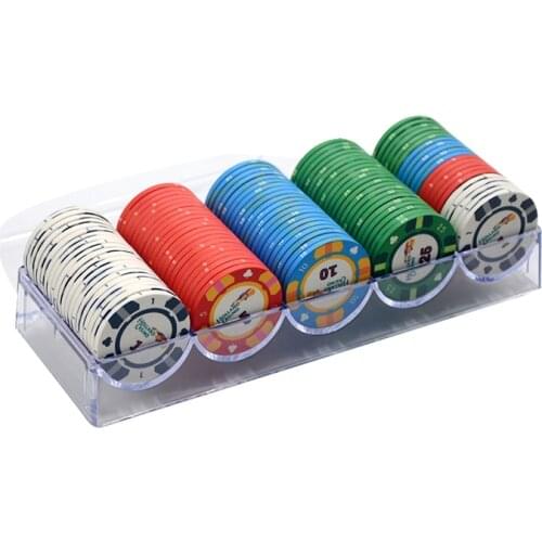 100Pcs/Lot Ceramic Texas Poker Chips Sets Professional Casino Poker Chip Poker Chips Set Customizable Poker Coin Dropshipping