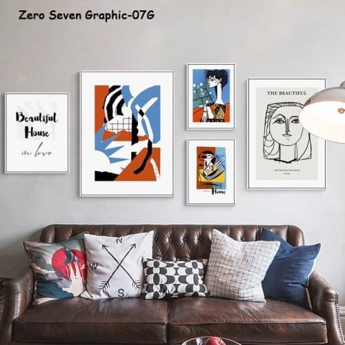 Abstract Portrait Canvas Painting Poster And Print Living Room Art Picture Wall Home Decoration Mural