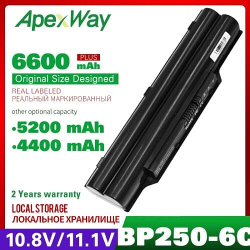 Apexway FPCBP250 FMVNBP194 Laptop Battery for Fujitsu LifeBook A530 A531 AH530 AH531 LH520 LH522 LH530 LH701 LH701A PH521