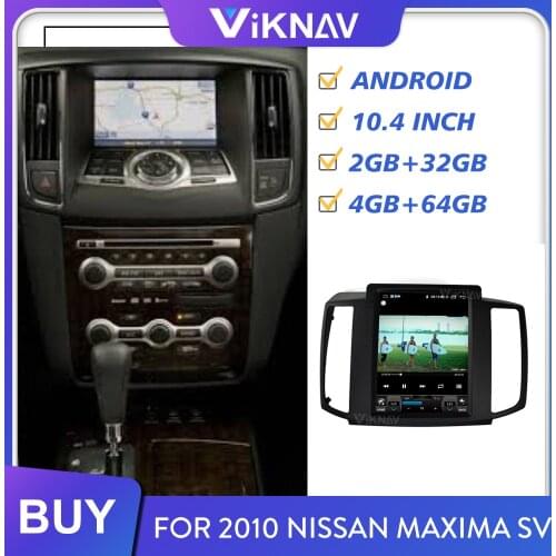 Car radio for Nissan maxima sv 2010 android screen car audio multimedia player GPS navigation video player auto stereo 10.4 inch