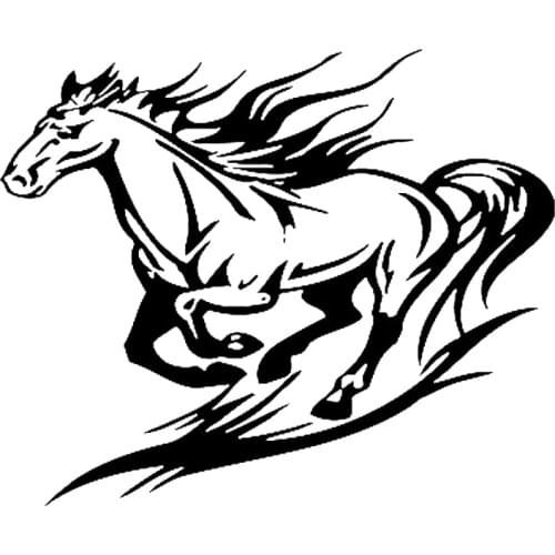 RUNNING HORSE ANIMAL Car Stickers CUTE DESIGN HOOD car accessories VINYL STICKER DECALS