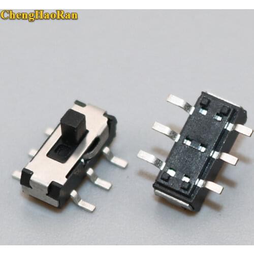 ChengHaoRan 5PCS 10PCS 6 Pin Mini Switch On-OFF 2 Position Micro Slide Toggle Switch Handle H=2MM SMD MSS-04D