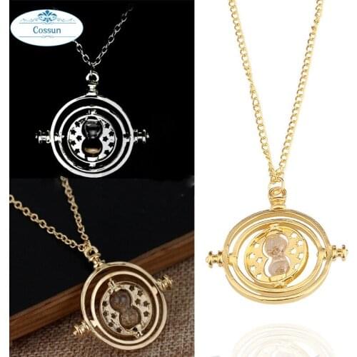 COSSUN Mental Popular Magic Time Turner Pendant Couple Necklace