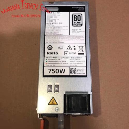 D750E-S3 DPS-750AB-29 A for DELL R520 R620 R720 R630 R730 server 750W power supply