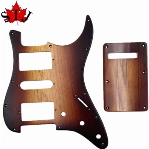 HSH Pickguard & Backplate Ailanthus wood for FD ST Style Guitar