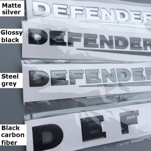 JDM Style Car Sticker For Land Rover DEFENDER Letter Emblem Tail Rear Trunk Car Styling Refitting Front Hood Lower Car Sticker