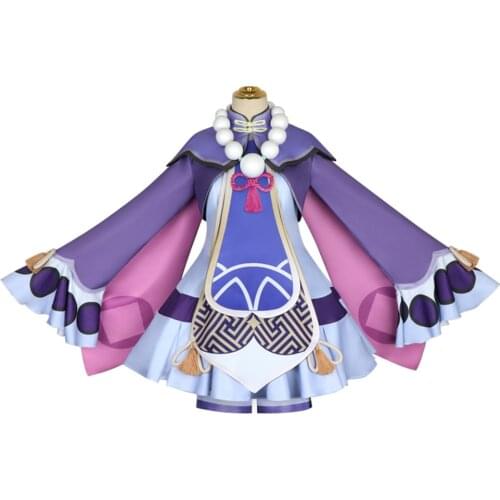 Genshin Impact Qiqi Cosplay Costume Women Dress Outfits Halloween Carnival Suit