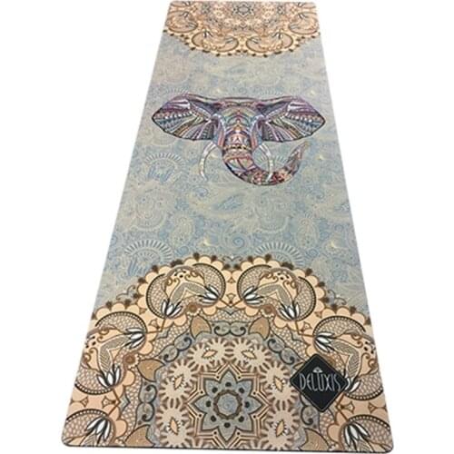 Suede Yoga Mat Non-Slip Comfortable Yoga Mat Fashion Printing Flower Mat Goddess Mat Factory Wholesale