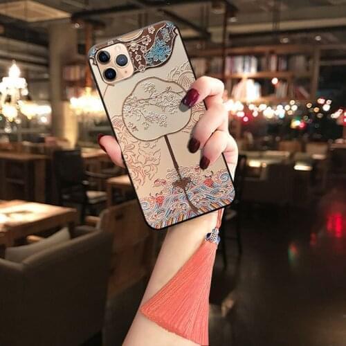 Elegant Pattern Matte Phone Case for Samsung S10e S8 S9 S10 S20 Ultra Plus Note 8 9 10 Plus 3D Emboss Soft Back Covers
