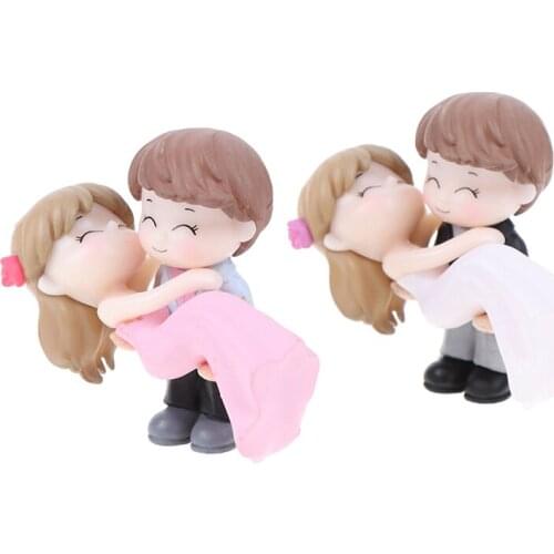 1set Sweet Lovers DIY Mini Miniature Figurine Dollhouse Decor Micro Landscape