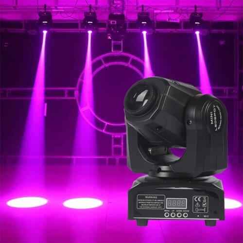 60W Mini LED DMX Moving Head Spotlight Christmas Family Party Club DJ Stage Lighting Party Disco Wedding Event
