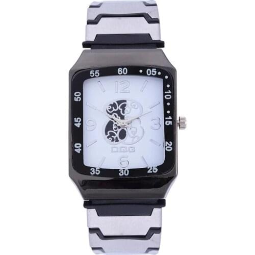 New Creative Womens Watch Silver Band Rectangular Dial Luxury Brand Quartz Wrist Watch Women Luxury Gift Fashion Reloj Mujer