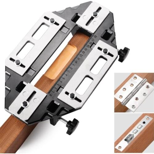 Wooden Door Hinge Hole Opener Hinge Positioning Slotting Machine Installation Lock Fixed Drilling Special Tool 85AC