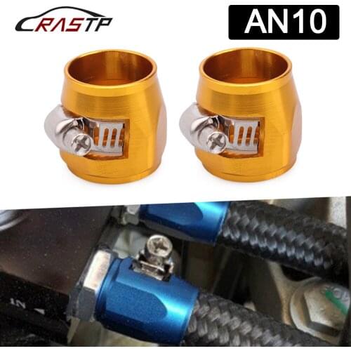 RASTP-NEW Fuel HEX Finishers Oil AN10 1/2'' Fittings Clamps Water Tube Hose 21mm RS-TC008-AN10