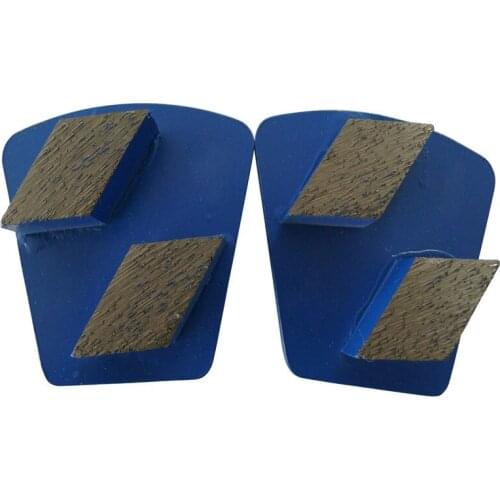 12pcs Free Shipping Redi Lock Teapezoid Diamond Concrete Grinding Shoes Diamond Concrete Grinding Heads with Two Segment