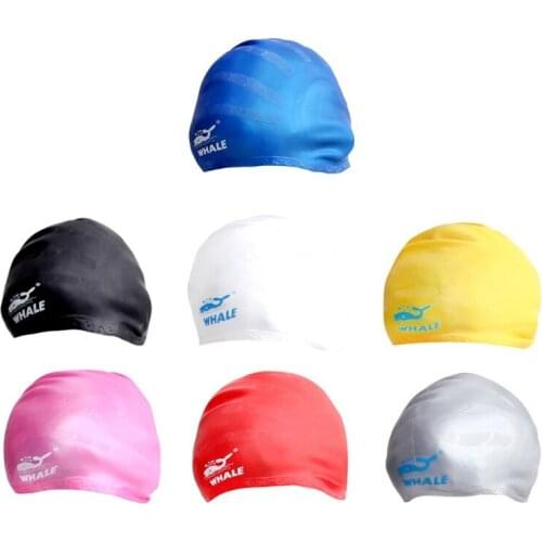 Adults Swimming Cap High Elastic Silicone Diving Hat Silicone Men Women Sports Long Hair Waterproof Swim Pool Cap Ear js