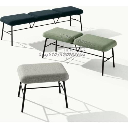 Nordic shoe changing stool simple sofa stool home door shoe stool clothing store trying shoe stool creative bed end stool bench