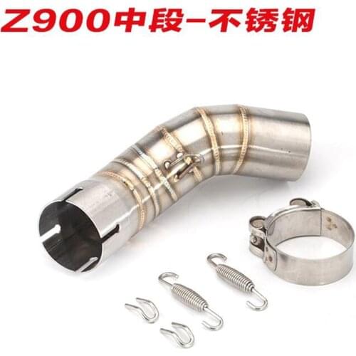 Motorcycle Exhaust Middle Pipe Mid Link Pipe Slip On Section Muffler for motorcycle Z900 2017 2018 2019 years