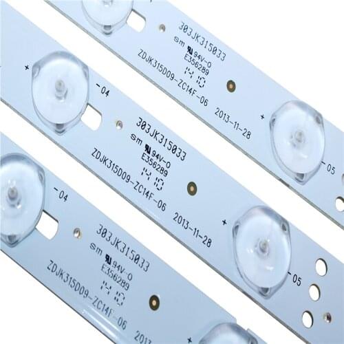 LED Backlight Lamp strip for 32inch 9lamp ZDJK315D09-ZC14F-06 303JK315033 3V 607mm