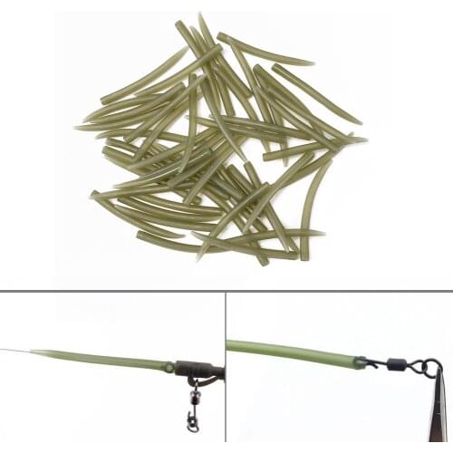 Terminal Carp Fishing Anti Tangle Sleeves Connect with Fishing Hook Rubber Tip Tube Positioner Terminal Fishing Tackles