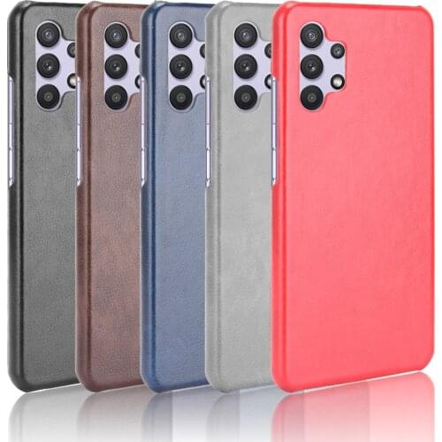 Slim For Samsung Galaxy A32 SM-A325F Case Litchi Skin Pattern PU Leather and PC Book Cover For Samsung A32 4G 5G Phone Case