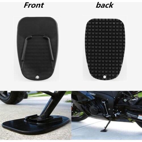Universal Motorcycle Bike Non-slip Kickstand Pad Plate Base Bike Side Stand Grip Support Foot Pad Base Tripod Pad