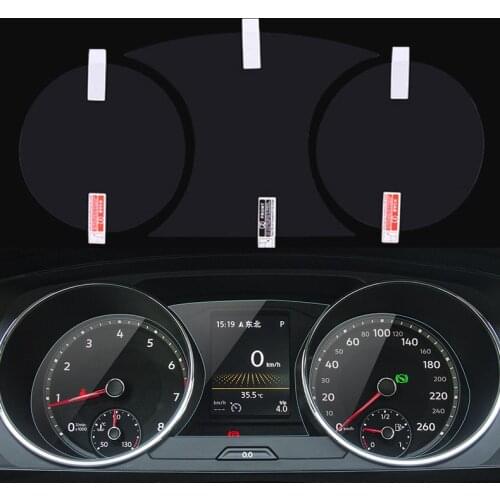 Dashboard protective film Display navigation stickers For 2017-2019 Tiguan L 3pcs/set car accessories