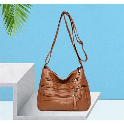 New Shoulder Crossbody Bags For Women High Quality Pu Leather Messenger Bag For Girls 2021 Female Purse And Handbags