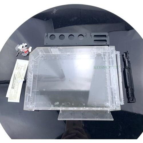 1set Black White transparent color Replacement Full Housing shell Case for Wii Console with full set parts Retail box