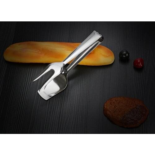 1PC Multifunctional Stainless Steel Barbecue Clip BBQ Tongs Bread Meat Vegetable Clamp Cooking Tools LB 087