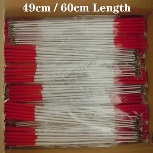 10pcs Ribbon Dance Streamer Rod Stick Fiberglass Kids Adult Black White 49/60cm Art Dancing Streamers Rod Gymnastic Ribbon Stick