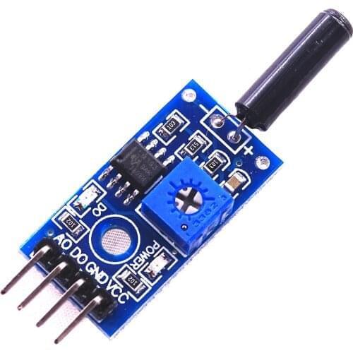 10PCS/LOT Vibration Sensor Module Normally Opened Type SW18010P Vibration switch alarm sensor module