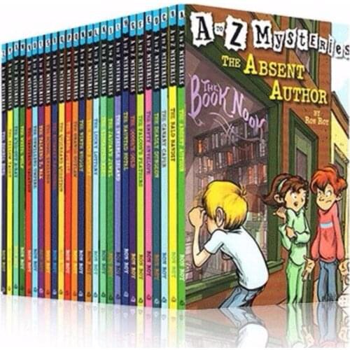 26 Books A to Z Mysteries Develop kid reading habit Childrens Literature Extracurricular Book of Detective Novels evening read