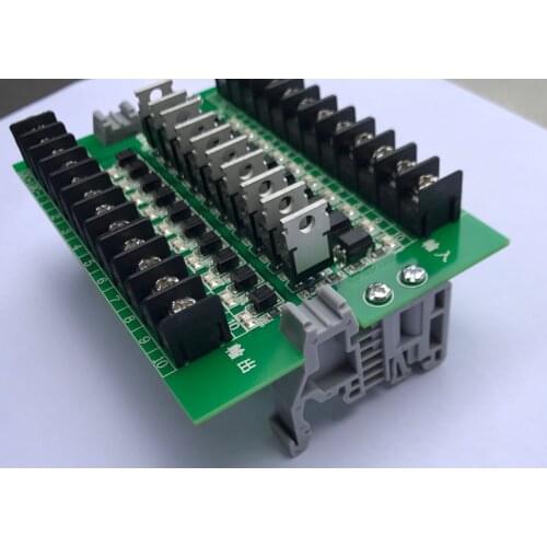8-way transistor PLC output board kgjd optocoupler isolation 10 way PLC output board PLC amplifier board irf9530
