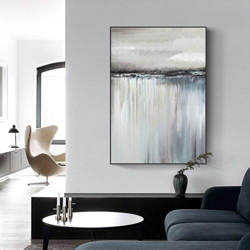Abstract Modern Minimalist Porch Poster Living Room Sofa Background Wall Home Decoration Frameless Printing Art Painting Core
