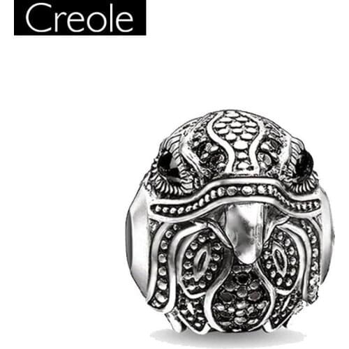 Bead Eagle, Europe Style Silver Large Hole Jewelry For Women Men Trendy Gift Fit Karma Bracelet Necklace Key Chain Earrings