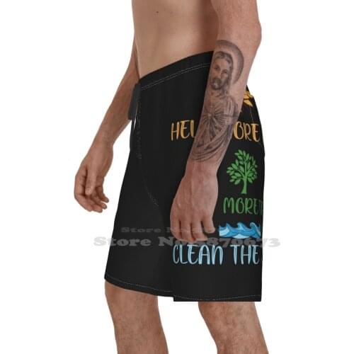 - Plant More Trees - Clean The Seas Summer Pants Casual Shorts Male Streetwear Plant More Trees Clean The Seas Save The Bees