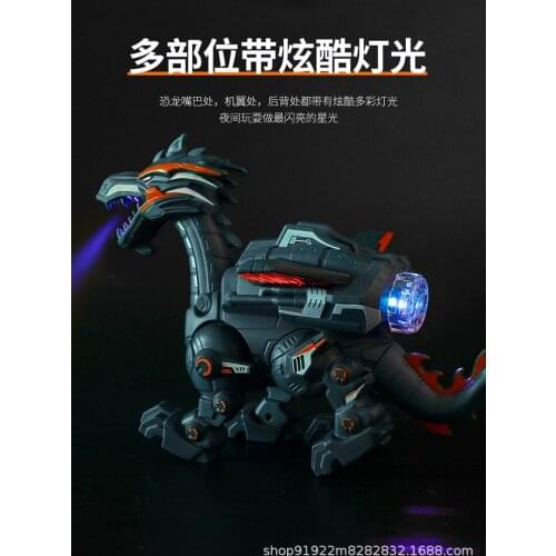 Big Electronic Dinosaurs Spray Fire Mechanical Pterodactyl Walking Voice Animal Model Dinosaurs Robot Toys For Kids Boys