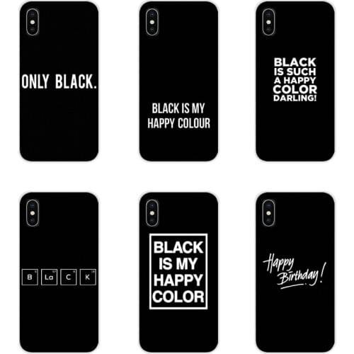 Black is My Happy Color TV Series Skam For Samsung Galaxy S2 S3 S4 S5 Mini S6 S7 Edge S8 S9 S10E Lite Plus Cell Phone Case Cover