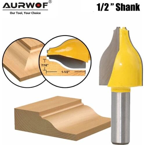 LAVIE 1pc 12mm 1/2 Shank Vertical Panel Raised Ogee Bead Router Bit Woodworking Door Line Milling Cutter for Wood Tools MC03146