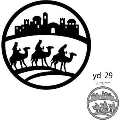 Metal Cutting Dies Cut Mold Desert camel Decoration Scrapbook Paper Craft Knife Mould Blade Punch Stencils