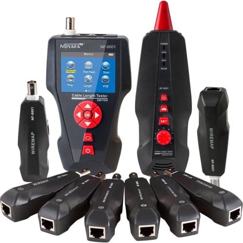 Multifunction POE / PING Cable Tester NF-8601W RJ45 RJ11 CAT5 CAT6 Wire Locator with high quality and port flash