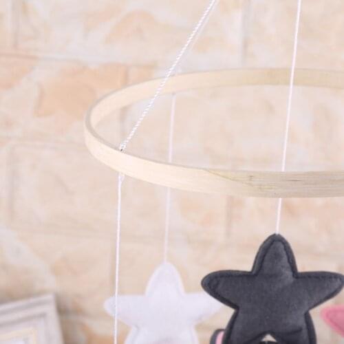 Baby Crib Felt Stars Musical Mobile Rattle Infant Cot Wind Chime Bed Bell Toys 54DA
